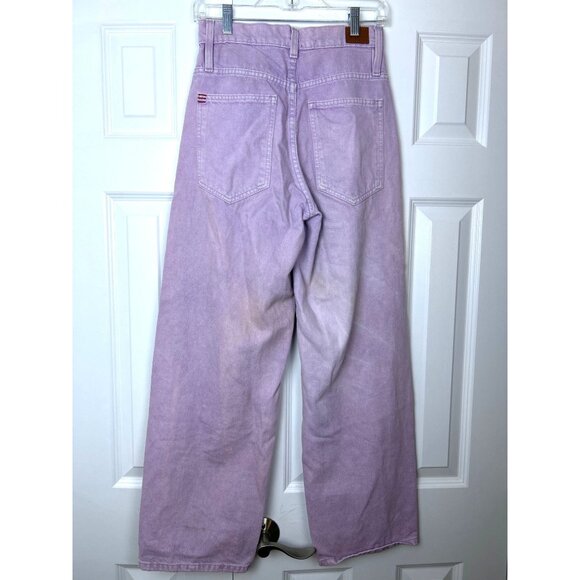 BDG Urban Outfitters Pants Women's Size 25 High Rise Extreme Baggy Lavender - Picture 2 of 13